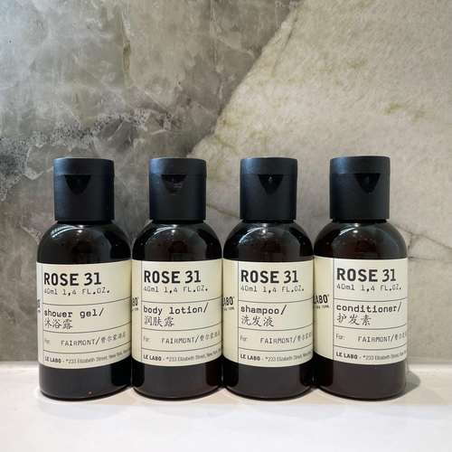 Lelabo Rose31洗发液沐浴露护发素润肤露酒店40ml