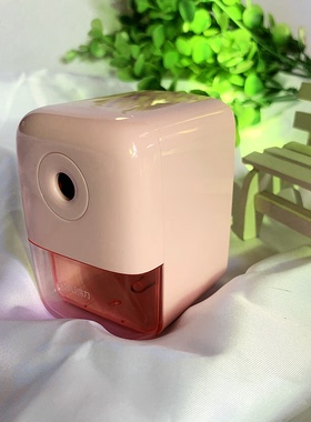 得力文具削笔机卷笔刀手摇削笔器小学生自动进铅粉色蓝色笔刨