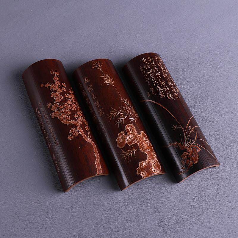 老煤竹纯手工雕刻竹子梅花茶则茶拨老竹赏茶荷功夫茶具茶道零配件