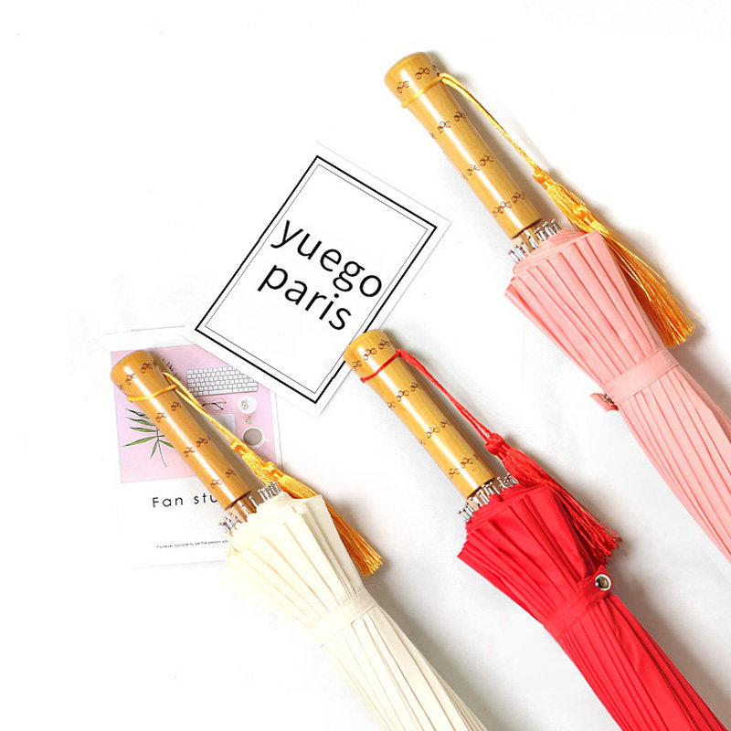 雨伞森系复古简约学生女24骨古风伞中国风汉服伞红色伞古风新娘伞|ruв категории начало ежедневно, зонтик/дождь/дождь/водостойкость, зонтик - от Buy2taobao.com для оказания профессиональной услуги покупки агента Taobao