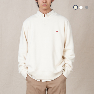 国棉壹厂合体版圆领套头卫衣男女款春秋纯棉美式复古风圆领卫衣