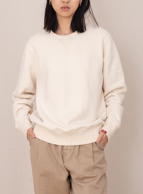 国棉壹厂老织机重磅圆领卫衣男女同款秋冬美式休闲全棉加厚卫衣