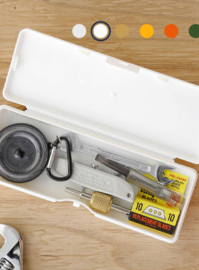 国棉壹厂女工遴选penco长款文具收纳笔盒复古工具盒彩色收纳盒