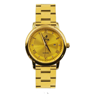 足金999黄金手表 男款石英表进口机芯防水腕表镶钻精钢男女士金表