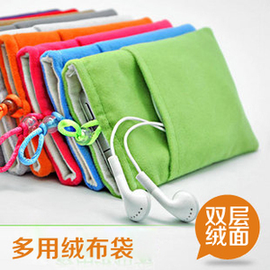 note三星i9220 I939d电信版N719苹果4S手机袋iphone5绒布袋保护套