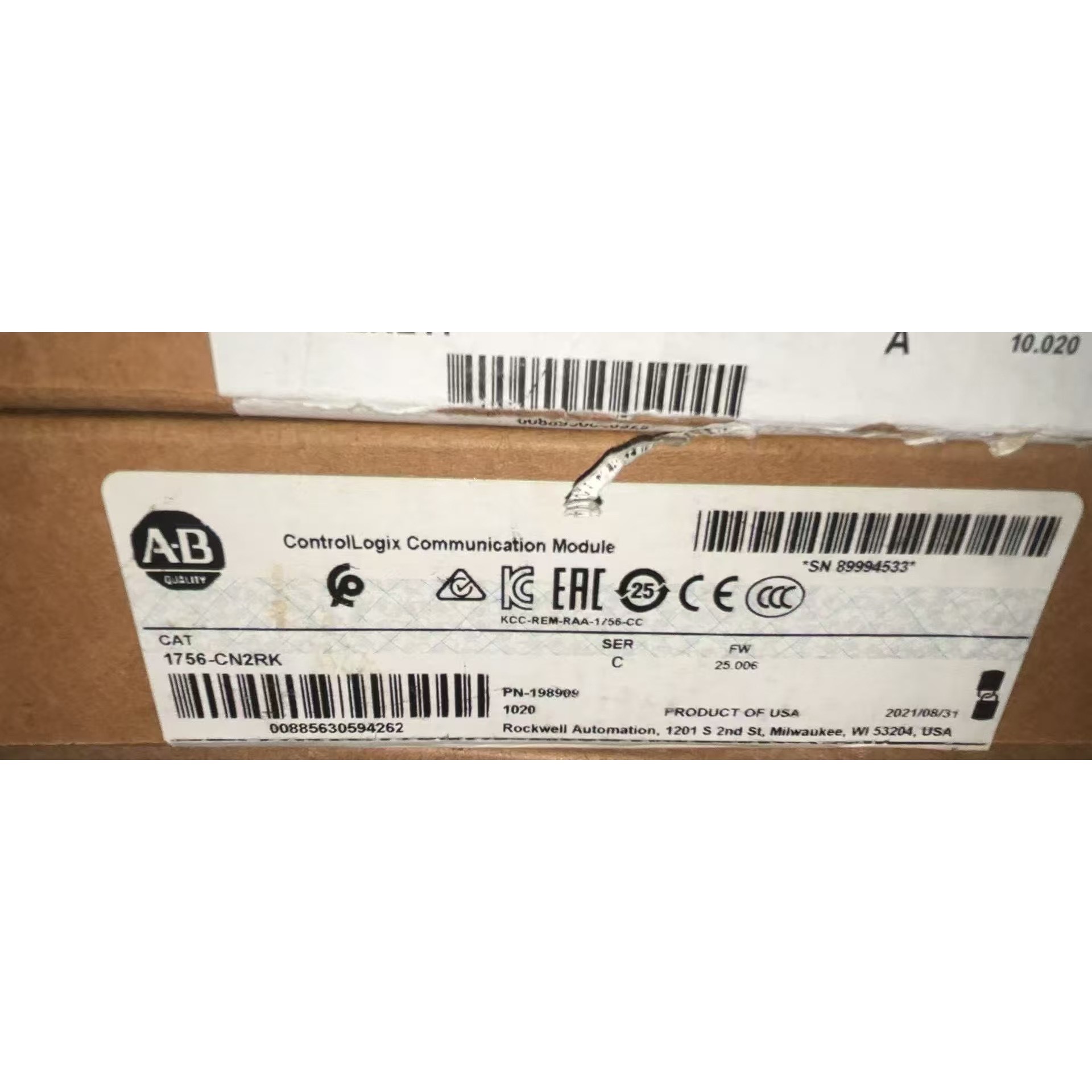 AB 1756-CN2RK议价产品