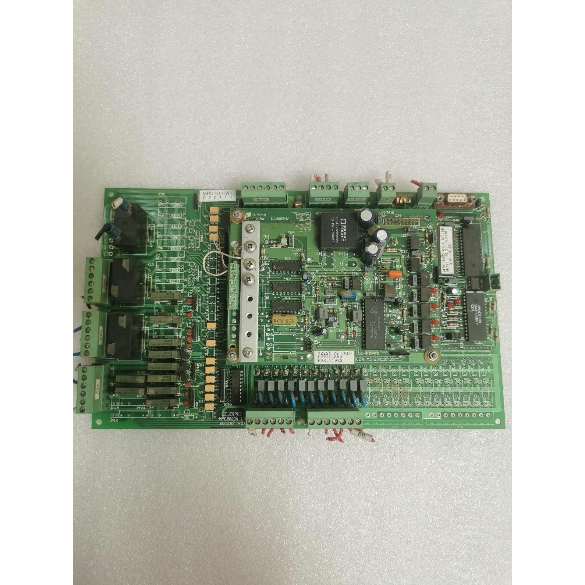 爱斯佩克GZ_ESPEC控制器主板 MPC2000A,拆机实议价产品