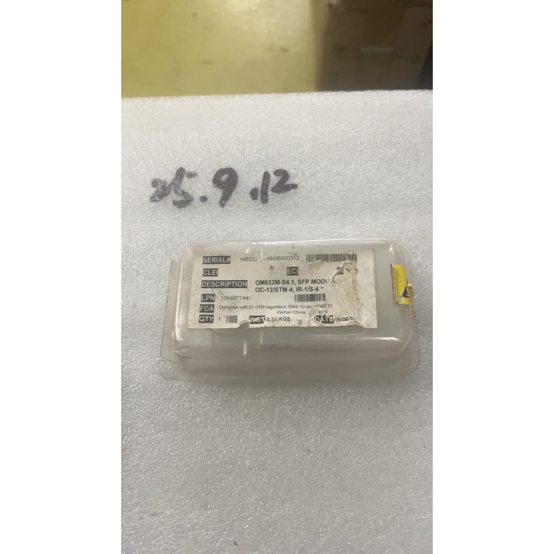原装阿尔卡特库存全新光模块一个,型号:OM622M-S4.1议价产品