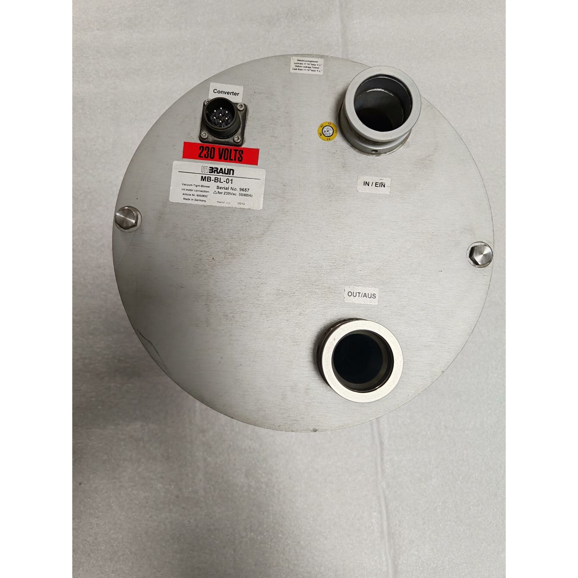 德国布劳恩MB-BL-01真空密封鼓风机,2010年德国原装议价产品