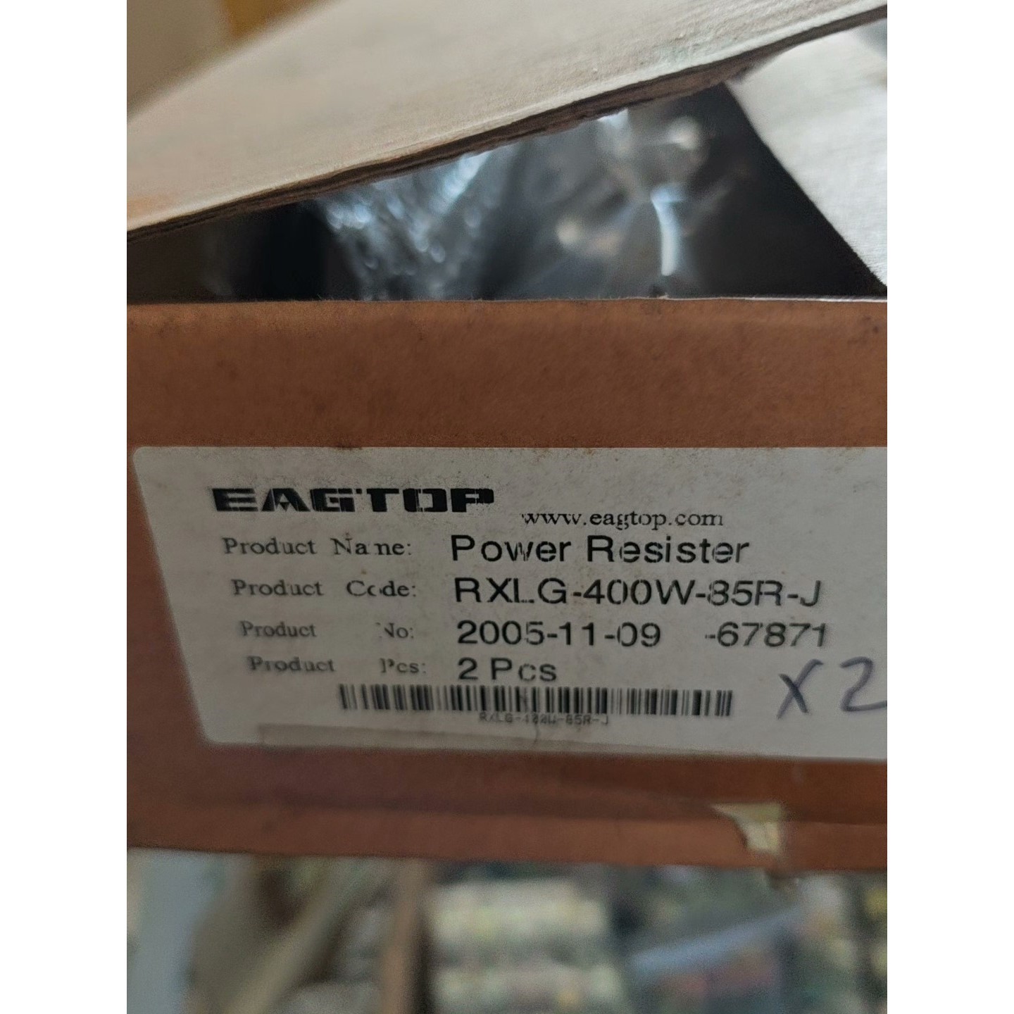 上海鹰峰EAGTOP,铝壳电阻器,RXLG-400W-85R议价产品