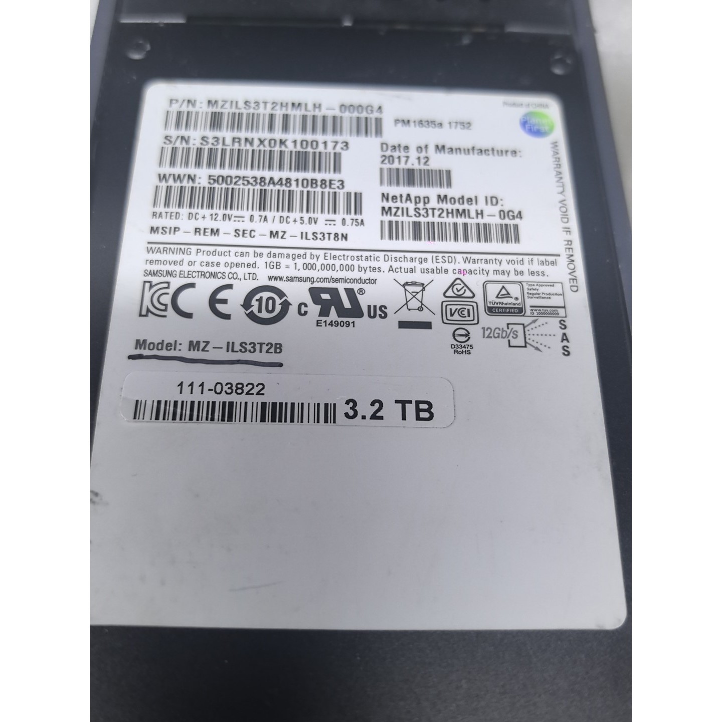 NETAPP 111-03822 3.2TB SSD议价产品