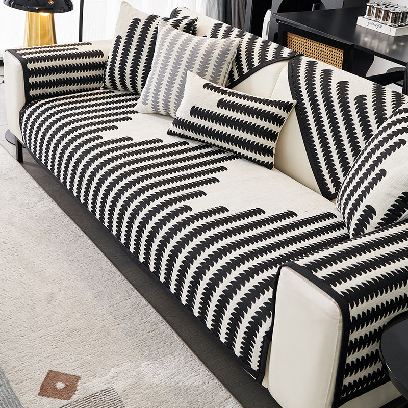 简约轻奢沙发垫防滑四季款琴键竖条纹沙发垫子定制耐磨雪尼尔坐垫,居家布艺,沙发垫,淘宝优惠券,粉丝福利购,淘宝优惠卷