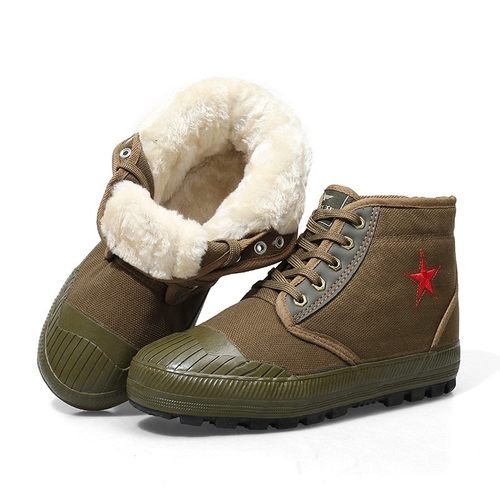 解放鞋新征程加绒保暖防滑