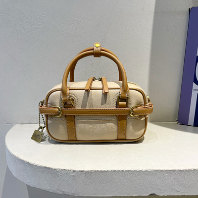 撞色手提斜挎包时尚高级感单肩包