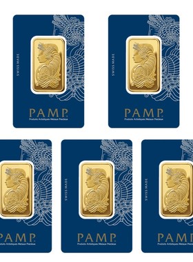 仿真PAMP黄铜镀金金条摆件