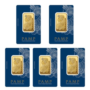 仿真瑞士金条庞博1盎司镀金金条1 1复刻PAMP金条黄铜镀金金属摆件