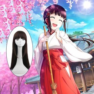 学园偶像祭黑泽黛雅cos假发玫瑰网二次元动漫展毛娘精修造型