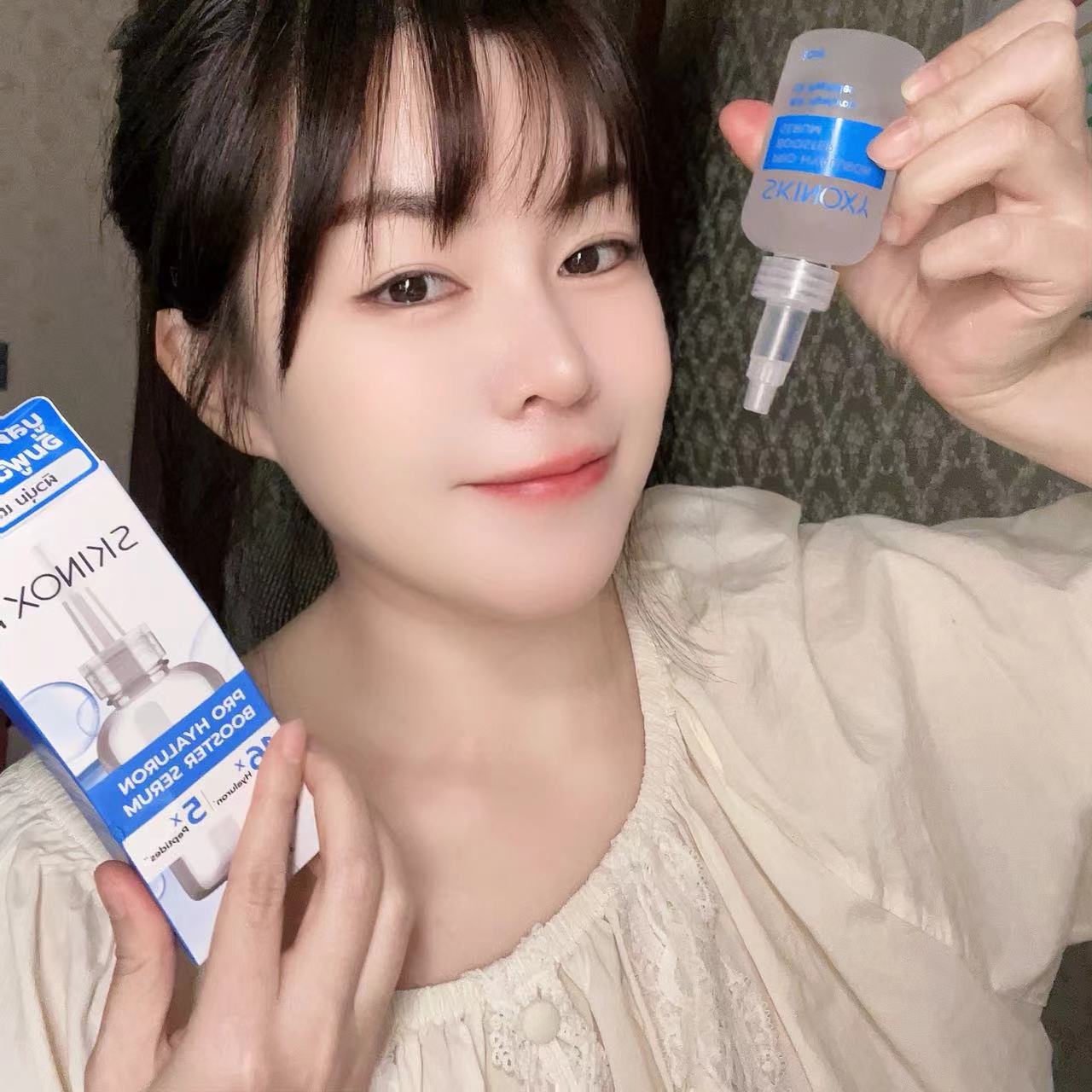 玻尿酸吊瓶精华！泰国skinoxy玻尿酸原液5倍肽保湿补水精华温和