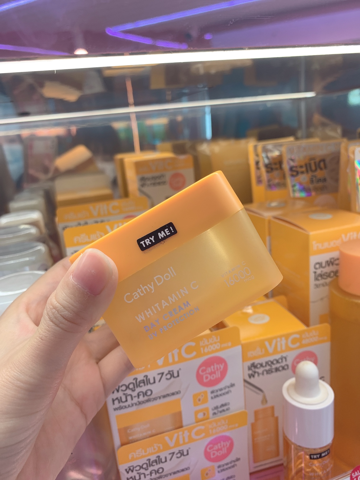 泰国Cathy doll 咔萌16000mcg左旋VC凝面霜精华液改善暗沉补水