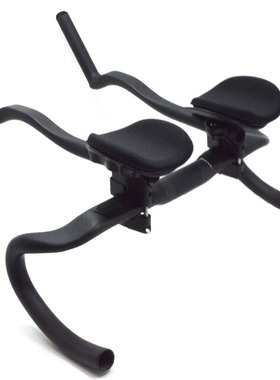 全碳纤维公路自行车休息把TT副把适配扁管弯把外径大小可任意调节