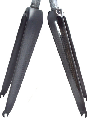 碳纤维公路自行车直管锥管C刹圈刹快拆前叉无避震硬叉适合28C轮胎