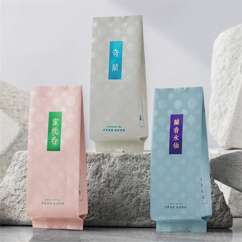 中式烫金长泡袋15cm可定制