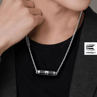 TARGET飞镖吊坠潮牌百搭小众配饰不锈钢2BA接口可拆卸挂坠项链