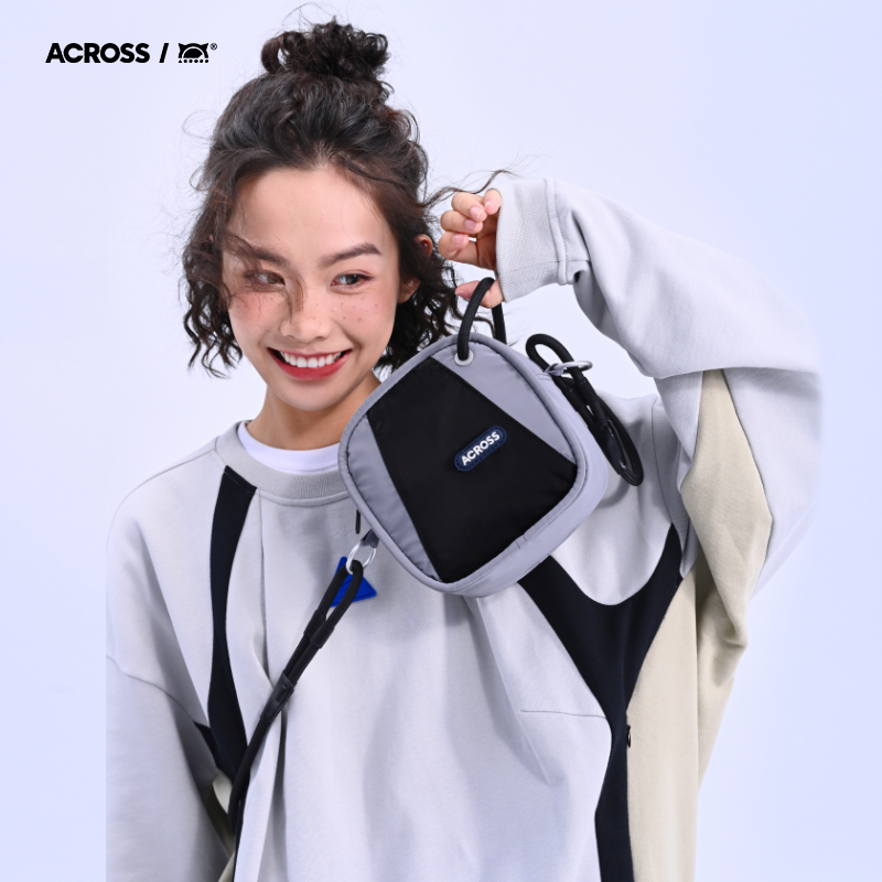 across原创时尚斜挎包女高级感小众设计方形包包休闲百搭手提包潮