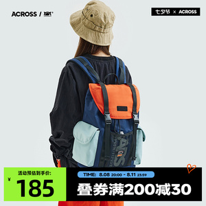 ACROSS双肩包男女潮牌日系背包电脑包旅行大容量高中生大学生书包