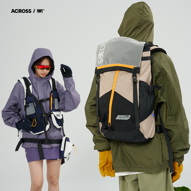 ACROSS休闲男户外背包涤纶登山包