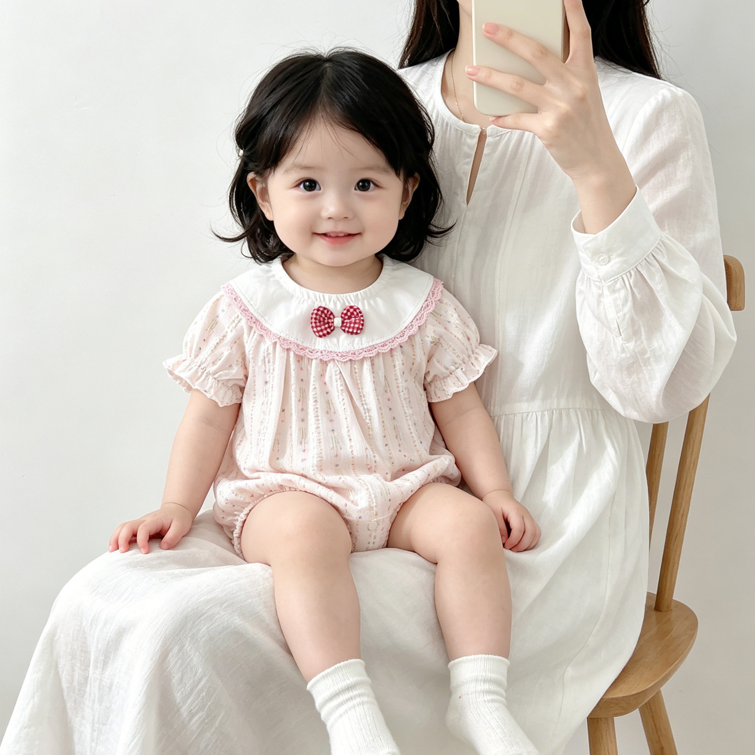 婴儿夏季衣服薄款公主风三角哈衣