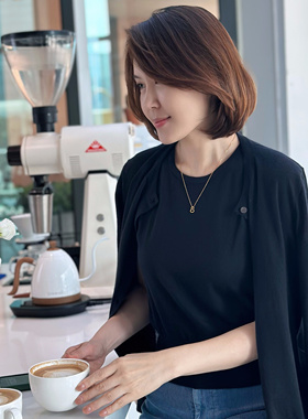 FAMINI LP丝羊绒高腰收腰背心＋开衫简约2025秋季纯色女装百搭款