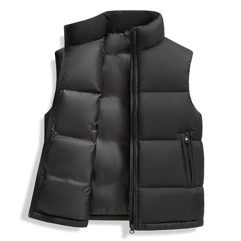25款中老年秋冬款男装胖子爸爸加肥加大码马甲大版羽绒服背心马夹