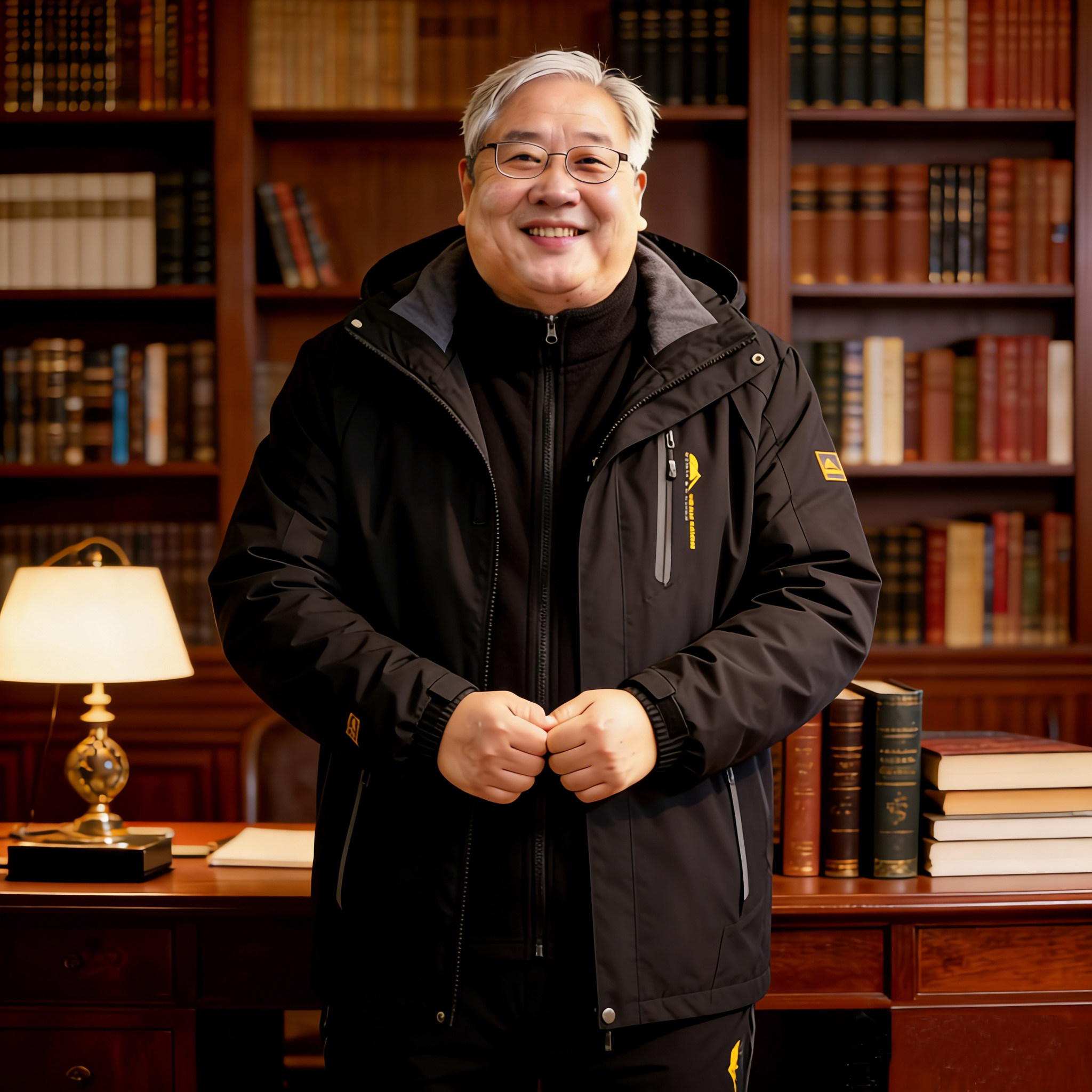 中老年人加肥加大码爸爸胖子活里活面可脱内胆冲锋衣户外防风棉衣