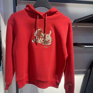 安踏2026春好事发生马年新年鸿运卫衣女红色套头衫上衣162618706S