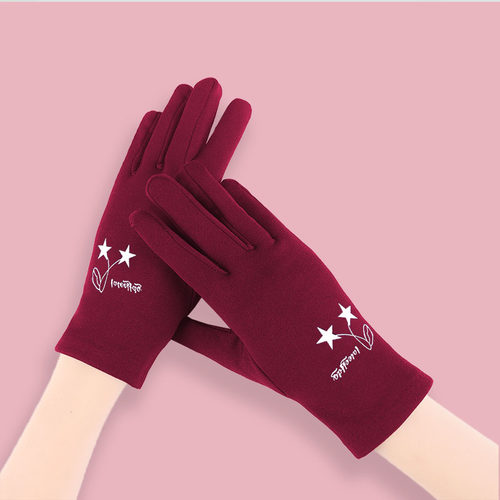 秋冬季骑行开车加绒保暖手套