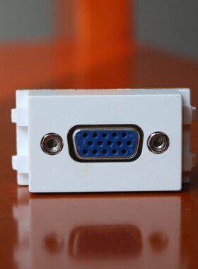 VGA模块120地插面板配件15针焊接VGA母座128型23X36MM投影器接口