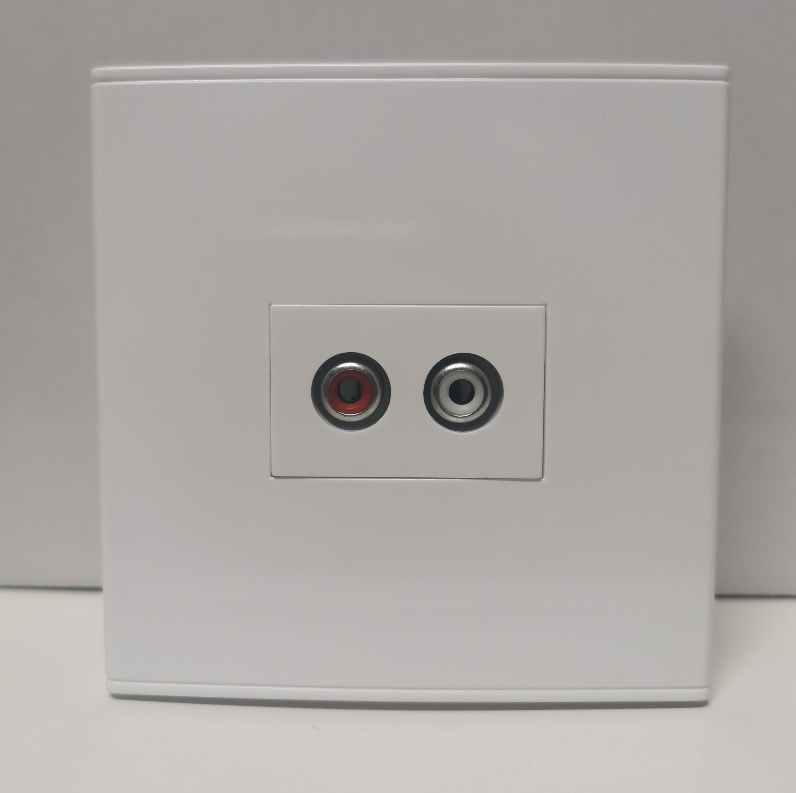 音频面板AV插座免焊接音频模块2RAC莲花面板双口莲花头音响插孔