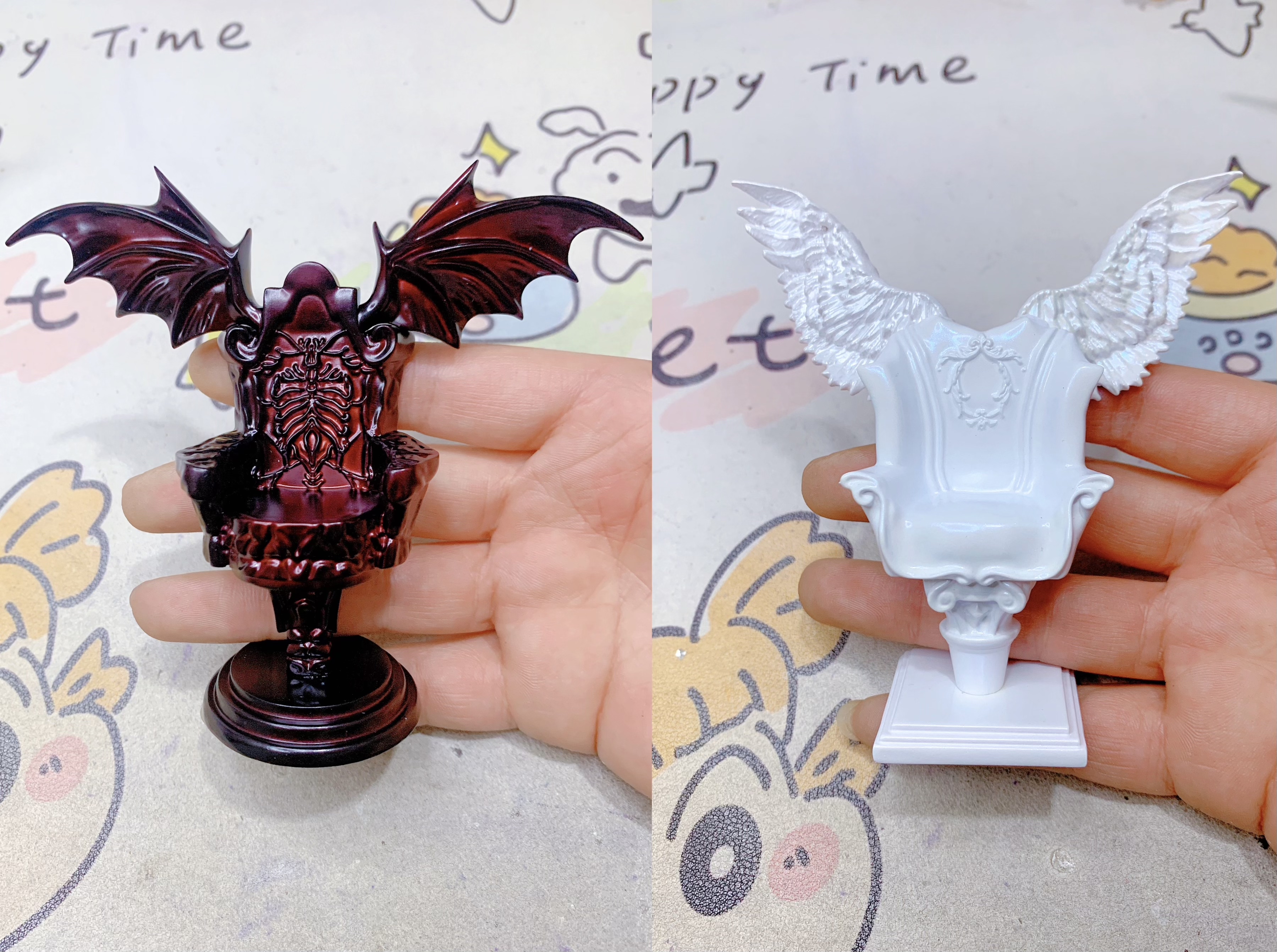 散货二创PU珠光天使&恶魔冰封王座（11CM左右高）场景配件