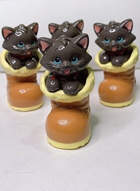 迪s尼散货玛丽猫小黑猫靴子papa材质diy材料配件