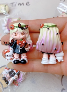 散货二创PU重工暗黑食人花Kitty蝙蝠Dora大表姐拽姐公仔配件