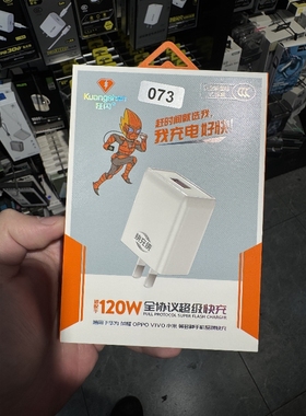 073 3C认证 Type-c 氮化镓全兼容快充套装 适用于120W 白色