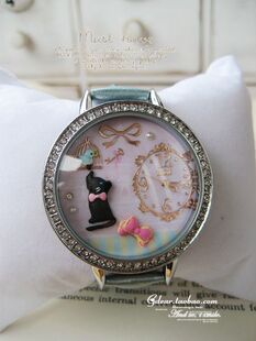 正品特价超值 韩国精美手作软陶手表 水钻 可爱卡通防水腕表女