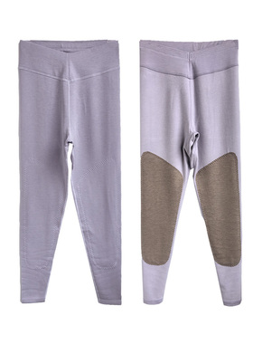 爱舒肤秋裤女秋冬中厚单面磨绒收腰保暖裤山羊绒蚕丝护膝裤49722