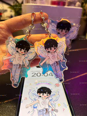 张杰开往1982镭射钥匙扣蝴蝶杰