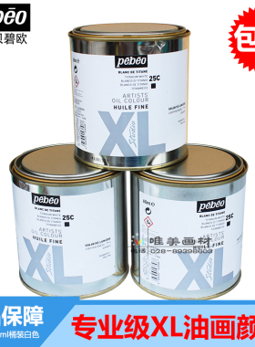 实体中法合资法国贝碧欧650ML油画颜料XL铁桶装钛白经济型促销