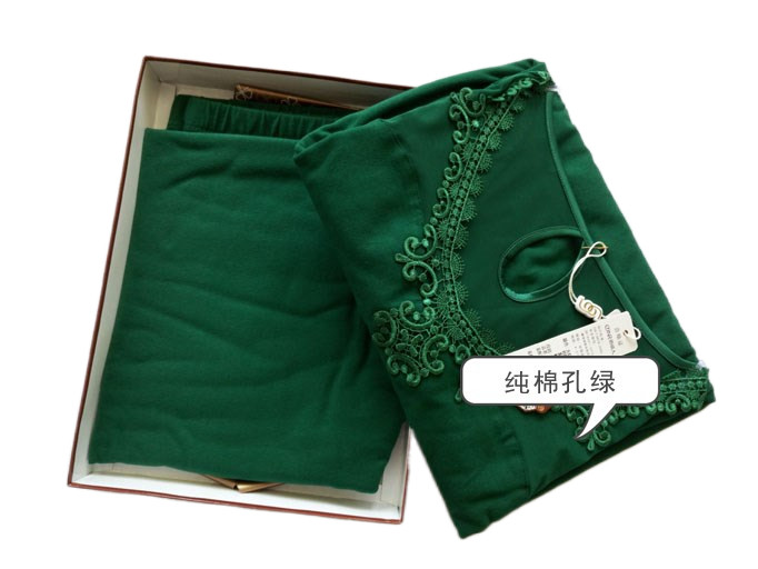 俏情人正品女士弹力修身纯棉中厚内衣套装 秋衣秋裤6902
