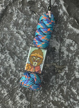 Tifire彩钛馆【悟空2】钛合金坠子玩具EDC伞绳挂坠尾绳项链坠刀坠