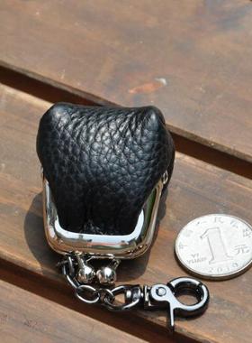 迷你hen小3cm口金饺子夹子包零钱包宅心手工手拿斜挎单肩链条装饰