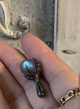 造物星球～我有一个月光石还有龙爪爪 925银吊坠原创情侣款复古